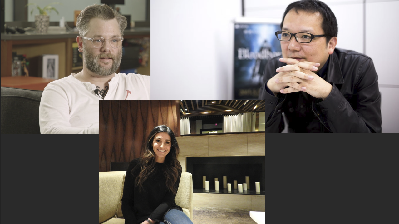 Photos of Bor Dekker's game industry heroes including, Cory Barlog, Eric Williams, Hidetaka Miyazaki, Maja Moldenhauer and Hideo Kojima